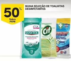 Oferta de Sanytol - Numa Selecao De Toalhitas Desinfetantesem Continente