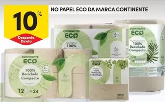 Oferta de Continente - No Papel Eco Da Marcaem Continente