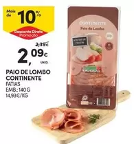 Oferta de Continente - Paio De Lombo por 2,09€ em Continente