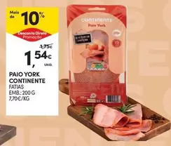 Oferta de Continente - Paio York por 1,54€ em Continente