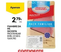 Oferta de Fiambre Da Pa por 2,79€ em Continente