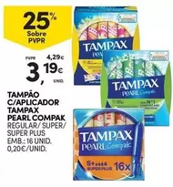 Oferta de Tampax - Tampao C/aplicador por 3,19€ em Continente