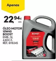 Oferta de Boost - Oleo Motor 10w40 por 22,94€ em Continente