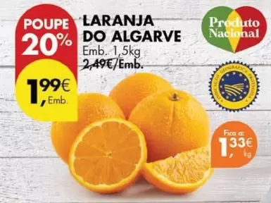 Oferta de Algarve - Laranja Do por 1,33€ em Pingo Doce