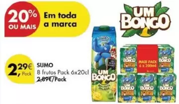 Oferta de A+ - 8 Frutos por 2,29€ em Pingo Doce