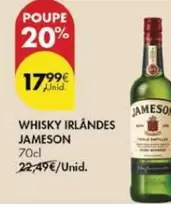 Oferta de Jameson - Whisky Irlandes por 17,99€ em Pingo Doce