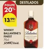 Oferta de Ballantine's - Whisky Finest por 13,99€ em Pingo Doce