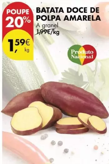 Oferta de A+ - Batata Doce De Polpa Amarela por 1,59€ em Pingo Doce