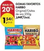 Oferta de Haribo - Gomas Favoritos por 1,54€ em Pingo Doce