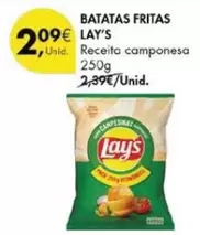 Oferta de Lay's - Batatas Fritas por 2,09€ em Pingo Doce