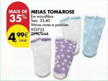 Oferta de Meias Tom&rose por 4,99€ em Pingo Doce