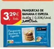 Oferta de Panquecas De Banana E Espelta por 3,29€ em Pingo Doce