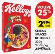 Oferta de Kellogg's - Cereais Smacks por 2,99€ em Pingo Doce