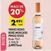 Oferta de Pingo doce - Vinho Roxo Rose Moscatel por 2,49€ em Pingo Doce