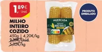 Oferta de Milho Inteiro Cozido por 1,89€ em Pingo Doce