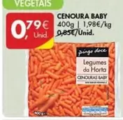 Oferta de Cenoura Baby por 0,79€ em Pingo Doce