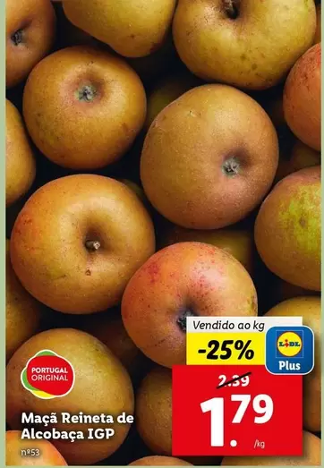 Oferta de Portugal - Maçã Reineta De Alcobaça Igp por 1,79€ em Lidl