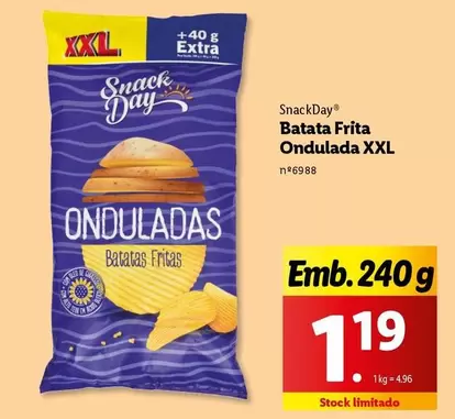 Oferta de XXL - Snack Day Batata Frita Ondulada por 1,19€ em Lidl