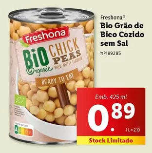 Oferta de Bio - Bio Grão De Bico Semi Sal por 0,89€ em Lidl