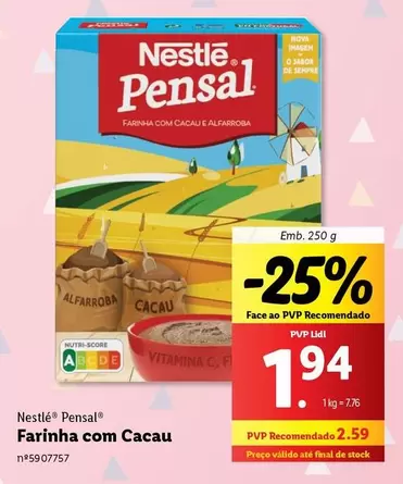 Oferta de Nestle - Farinha com Cacau por 1,94€ em Lidl