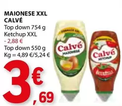 Oferta de Calvé - Maionese Xxl por 3,69€ em E.Leclerc