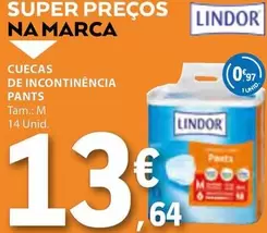 Oferta de Lindor - Cuecas De Incontinencia Pants por 3,64€ em E.Leclerc