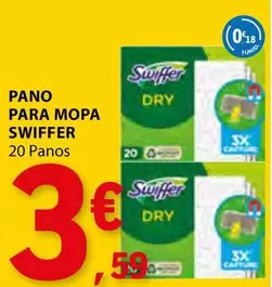 Oferta de Swiffer - Pano Para Mopa por 3,59€ em E.Leclerc