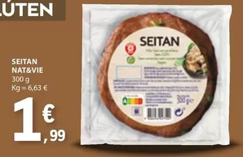 Oferta de Seitan por 1,99€ em E.Leclerc