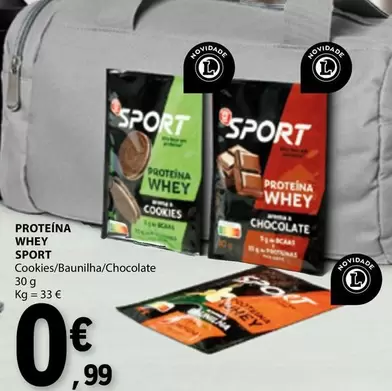 Oferta de Proteina Whey por 0,99€ em E.Leclerc