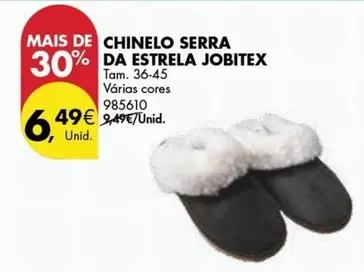 Oferta de Estrela - Chinelo Serra Da Estrela por 6,49€ em Pingo Doce