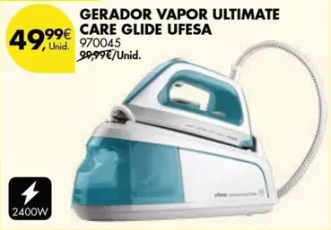 Oferta de Ufesa - Gerador Vapor Ultimate Care Glide por 49,99€ em Pingo Doce