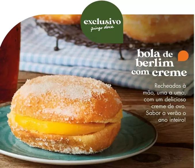 Oferta de Pingo doce - Bola De Berlim Com Cremeem Pingo Doce