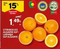 Oferta de Algarve - Citrinos Do  IGP-Larania IGP por 1,49€ em Continente Bom dia