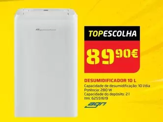 Oferta de Desumidificador 10 L por 39,9€ em Bricomarché