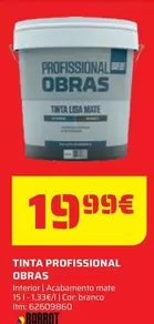 Oferta de Tinta Profissional por 19,99€ em Bricomarché