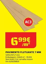 Oferta de Pavimento Flutuante 7 Mm por 5,99€ em Bricomarché