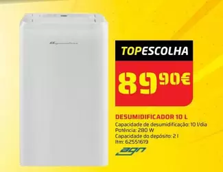 Oferta de Desumidificador 10 L por 89,9€ em Bricomarché