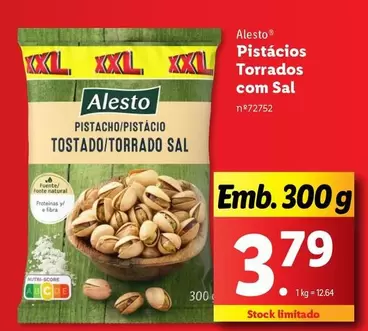 Oferta de XXL - Pistacho/Pistacio Torrados Com Sal por 3,79€ em Lidl