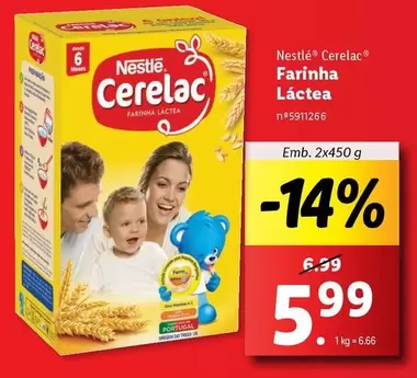 Oferta de Nestle - Farinha Láctea por 5,99€ em Lidl