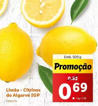 Oferta de Algarve - Limão-Citrinos Do  IGP por 0,69€ em Lidl