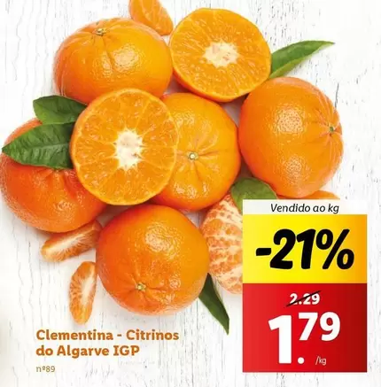 Oferta de Algarve - Clementina - Citrinos Do  IGP por 1,79€ em Lidl