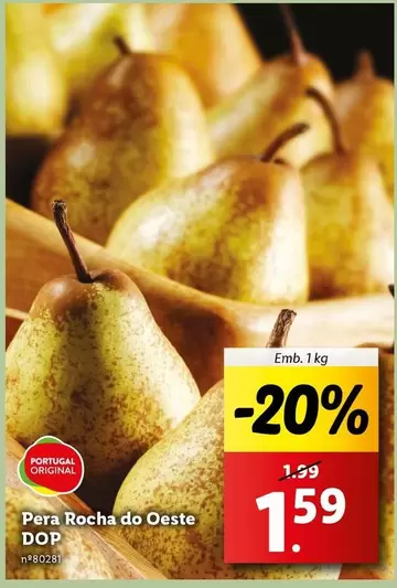 Oferta de Portugal - Pera Rocha Do Oeste Dop por 1,59€ em Lidl