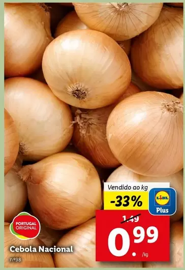 Oferta de Lidl - Cebola Nacional por 0,99€ em Lidl