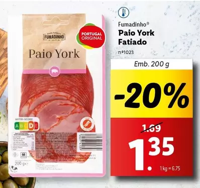 Oferta de Fumadinho - Fatiado por 1,35€ em Lidl