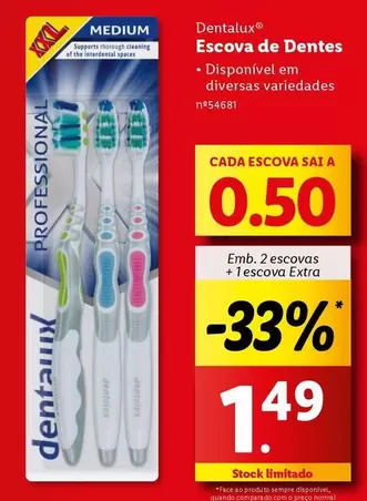 Oferta de A+ - Escova De Dentes por 0,5€ em Lidl