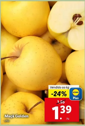 Oferta de Lidl - Maçã Golden por 1,39€ em Lidl