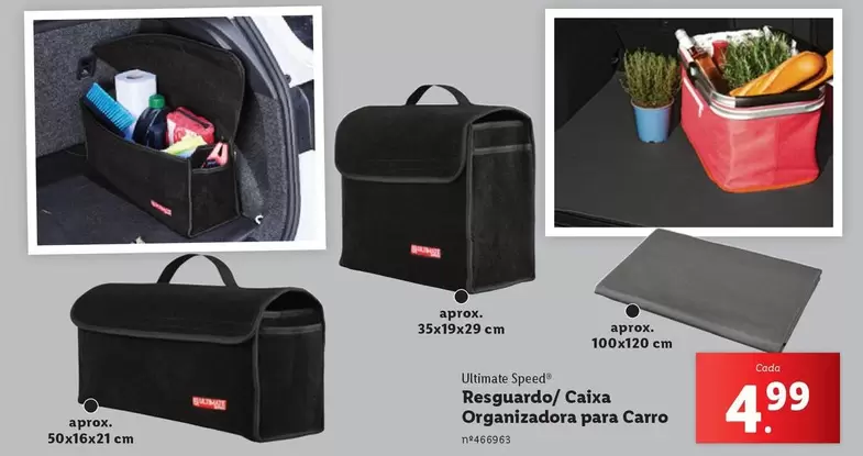 Oferta de Reguardo/caixa Organizadora Para Carro por 4,99€ em Lidl