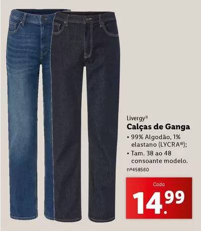 Oferta de Calcas De Ganga por 14,99€ em Lidl