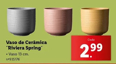 Oferta de Spring - Vaso De Ceramica por 2,99€ em Lidl