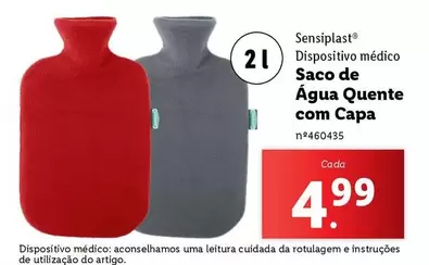 Oferta de .Com - Saco De Água Quente Com Capa por 4,99€ em Lidl